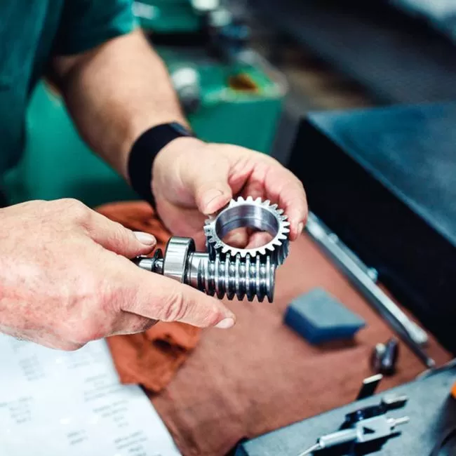 Custom spur gears from True Gear & Spline Ltd. in Cambridge, Ontario.