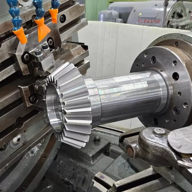 Precise bevel gears from True Gear & Spline Ltd. in Cambridge, Ontario.
